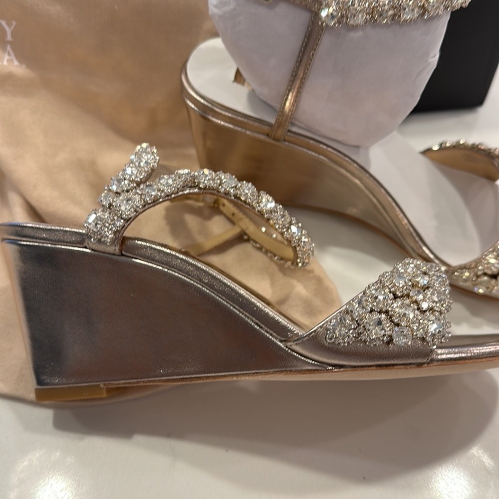 Badgely Mischa diamond studded sandals size 5 - Picture 2 of 5